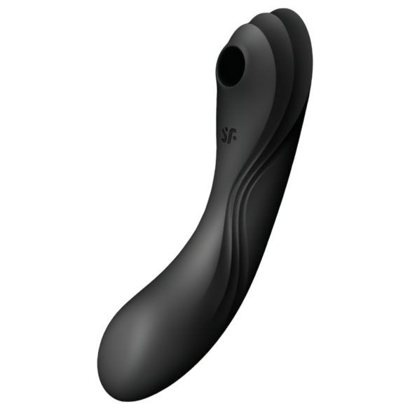 Satisfyer Curvy Trinity 4 - luftbølger 2-i-1 vibrator (sort)