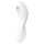 Satisfyer Curvy Trinity 5+ - smart 2-i-1 vibrator (hvid)