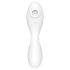 Satisfyer Curvy Trinity 5+ - smart 2-i-1 vibrator (hvid)