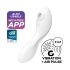 Satisfyer Curvy Trinity 5+ - smart 2-i-1 vibrator (hvid)