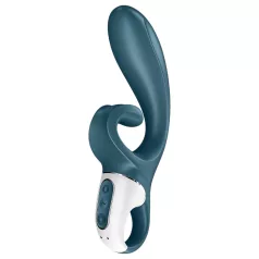   Satisfyer Hug Me - klitorisvibrator med arm - genopladelig - blå
