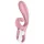 Satisfyer Hug Me - app-styret vibrator med klitorisbøjle (pink)