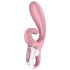 Satisfyer Hug Me - smart klitoris vibrator med arm (pink)