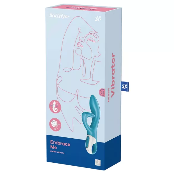 Satisfyer Embrace Me - klitorisvibrator med arm - genopladelig - turkis