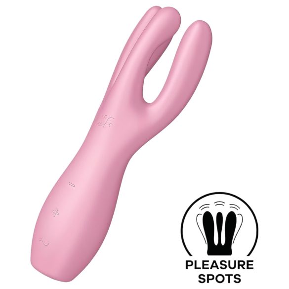 Satisfyer Threesome 3 - Genopladelig Klitoris Vibrator (Pink)
