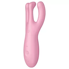   Satisfyer Threesome 4 - klitorisvibrator - smart funktion - pink