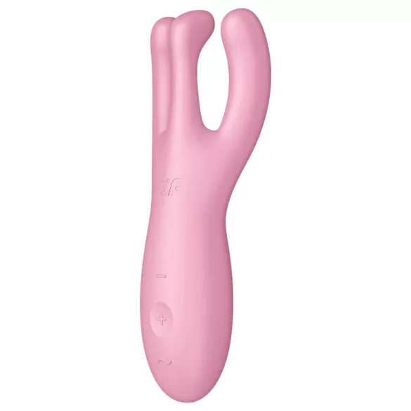 Satisfyer Threesome 4 - App-styret klitorisvibrator (pink)