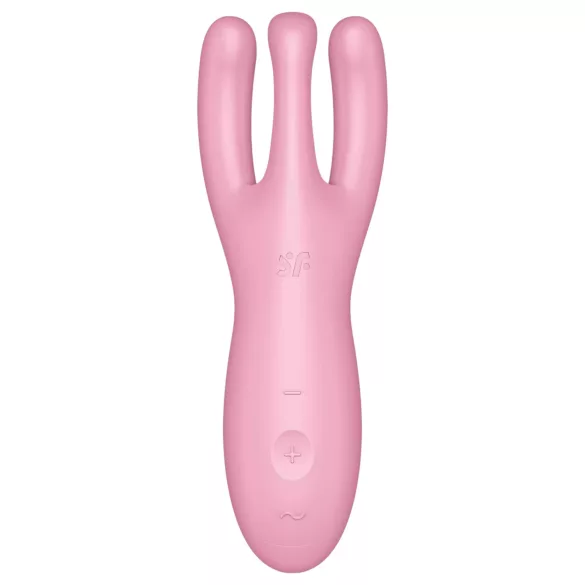Satisfyer Threesome 4 - App-styret klitorisvibrator (pink)