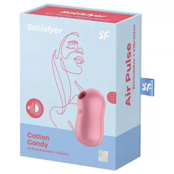 Satisfyer Cotton Candy - klitorisstimulator med lufttryk - koral
