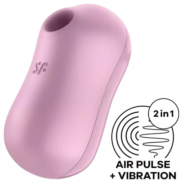 Satisfyer Cotton Candy - klitorisvibrator med luftbølger - genopladelig - lilla