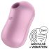 Satisfyer Cotton Candy - genopladelig lufttryks-klitorisvibrator (lilla)
