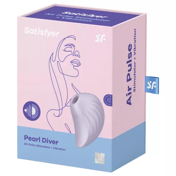 Satisfyer Pearl Diver - klitorisvibrator med lufttryk - lilla