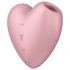 Satisfyer Cutie Heart - Genopladelig lufttryksklitoris-vibrator (pink)