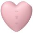 Satisfyer Cutie Heart - Genopladelig lufttryksklitoris-vibrator (pink)