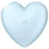 Satisfyer Cutie Heart - klitorisvibrator med lufttryk - genopladelig - blå
