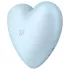 Satisfyer Cutie Heart - klitorisvibrator med lufttryk - genopladelig - blå