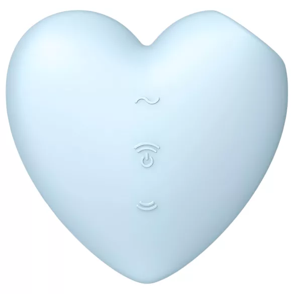 Satisfyer Cutie Heart - klitorisvibrator med lufttryk - genopladelig - blå