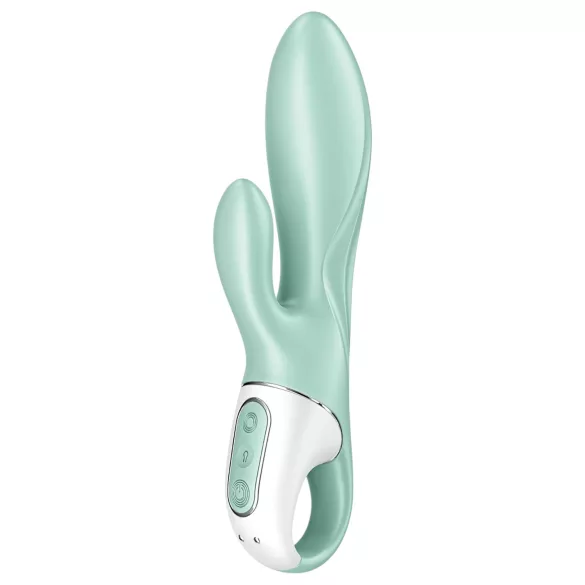 Satisfyer Air Pump Bunny 5 - App-styret oppustelig vibrator (mint)