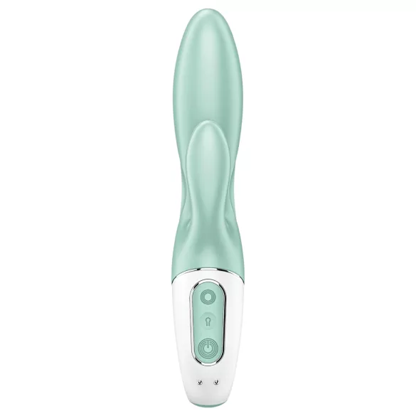Satisfyer Air Pump Bunny 5 - App-styret oppustelig vibrator (mint)