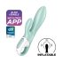 Satisfyer Air Pump Bunny 5 - smart oppustelig vibrator (mint)