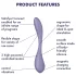 Satisfyer G-spot Flex 5 - App-styret G-punktsvibrator (lilla)