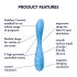 Satisfyer G-spot Flex 4 - Smart G-punkt Vibrator (turkis)