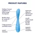 Satisfyer G-spot Flex 4 - App-styret G-punktsvibrator (turkis)