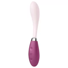   Satisfyer - G-punkts vibrator - fleksibel, genopladelig - pink/rød