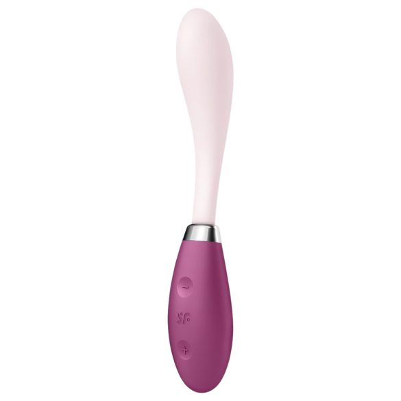 Satisfyer G-Spot Flex 3 - genopladelig G-punktsvibrator (pink/rød)