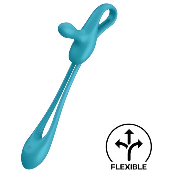 Satisfyer Plug & Play - genopladelig analvibrator og penisring (blå)
