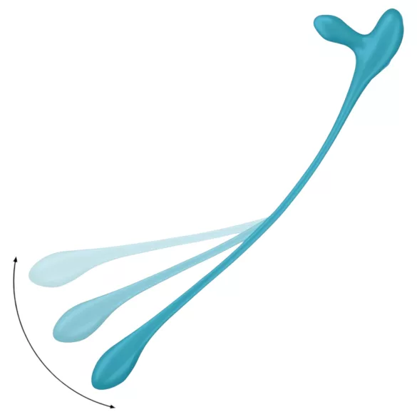 Satisfyer - anal vibrator og penisring - genopladelig - blå