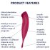 Satisfyer Twirling Pro - smart 2i1 klitoris vibrator (rød)