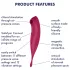 Satisfyer Twirling Pro - appstyret klitorisvibrator (rød)