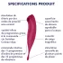 Satisfyer Twirling Pro - appstyret klitorisvibrator (rød)