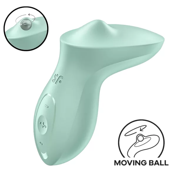 Satisfyer Exciterrr - klitorisvibrator med roterende perler - grøn