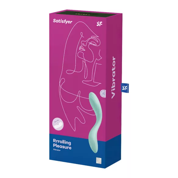 Satisfyer Rrrolling - G-punkts vibrator med bevægelige kugler - mintgrøn