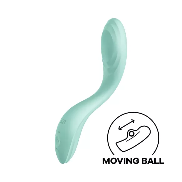 Satisfyer Rrrolling - G-punkts vibrator med bevægelige kugler - mintgrøn