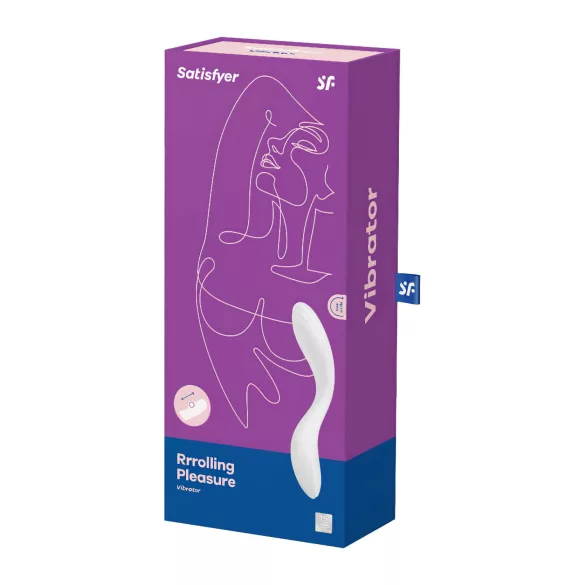 Satisfyer Rrrolling - G-punkt vibrator med bevægelige kugler - hvid