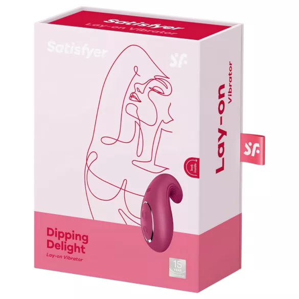Satisfyer Dipping Delight - klitorisvibrator genopladelig - rød