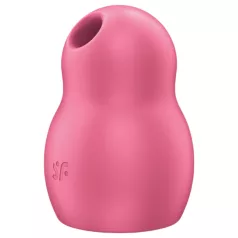   Satisfyer Pro To Go 1 - klitorisvibrator med trykbølger - genopladelig - rød