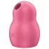 Satisfyer Pro To Go 1 - klitorisvibrator med trykbølger - genopladelig - rød