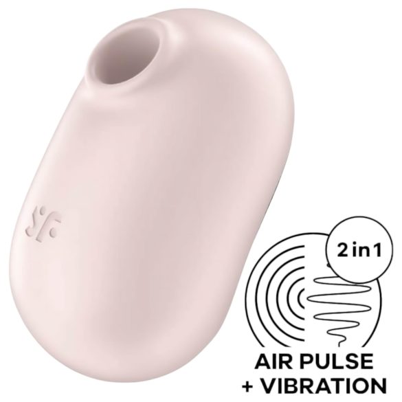 Satisfyer Pro To Go 2 - lufttryksklitorisvibrator (beige)
