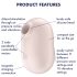 Satisfyer Pro To Go 2 - lufttryksklitorisvibrator (beige)