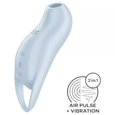   Satisfyer Pocket Pro 1 - klitorisvibrator med lufttryk - blå