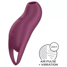   Satisfyer Pocket Pro 1 - klitorisvibrator med lufttryk - genopladelig - lilla