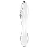 Satisfyer Dazzling Crystal 1 - dobbeltender glasdildo - gennemsigtig