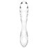 Satisfyer Dazzling Crystal 1 - Dobbeltsidet Glas Dildo (Gennemsigtig)