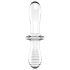 Satisfyer Double Crystal - dobbeltglasdildo (gennemsigtig)