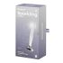 Satisfyer Sparkling Crystal - ribbet glasdildo (gennemsigtig)