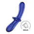 Satisfyer - dobbelt dildo i glas - to ender - blå